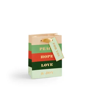 Holiday Gift Bags / Peace & Joy / Small