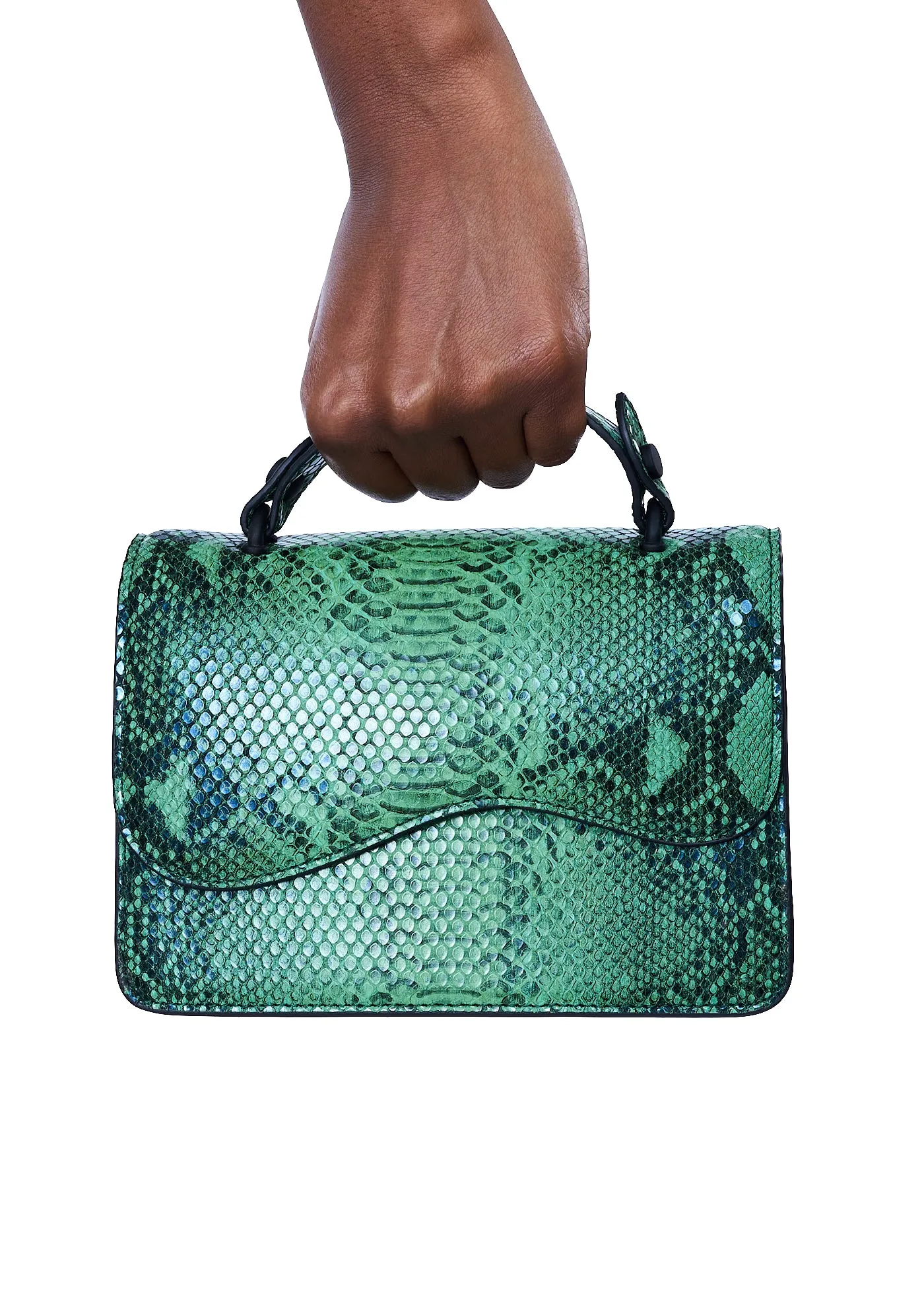 HVISK Crane Snake Bag in Green
