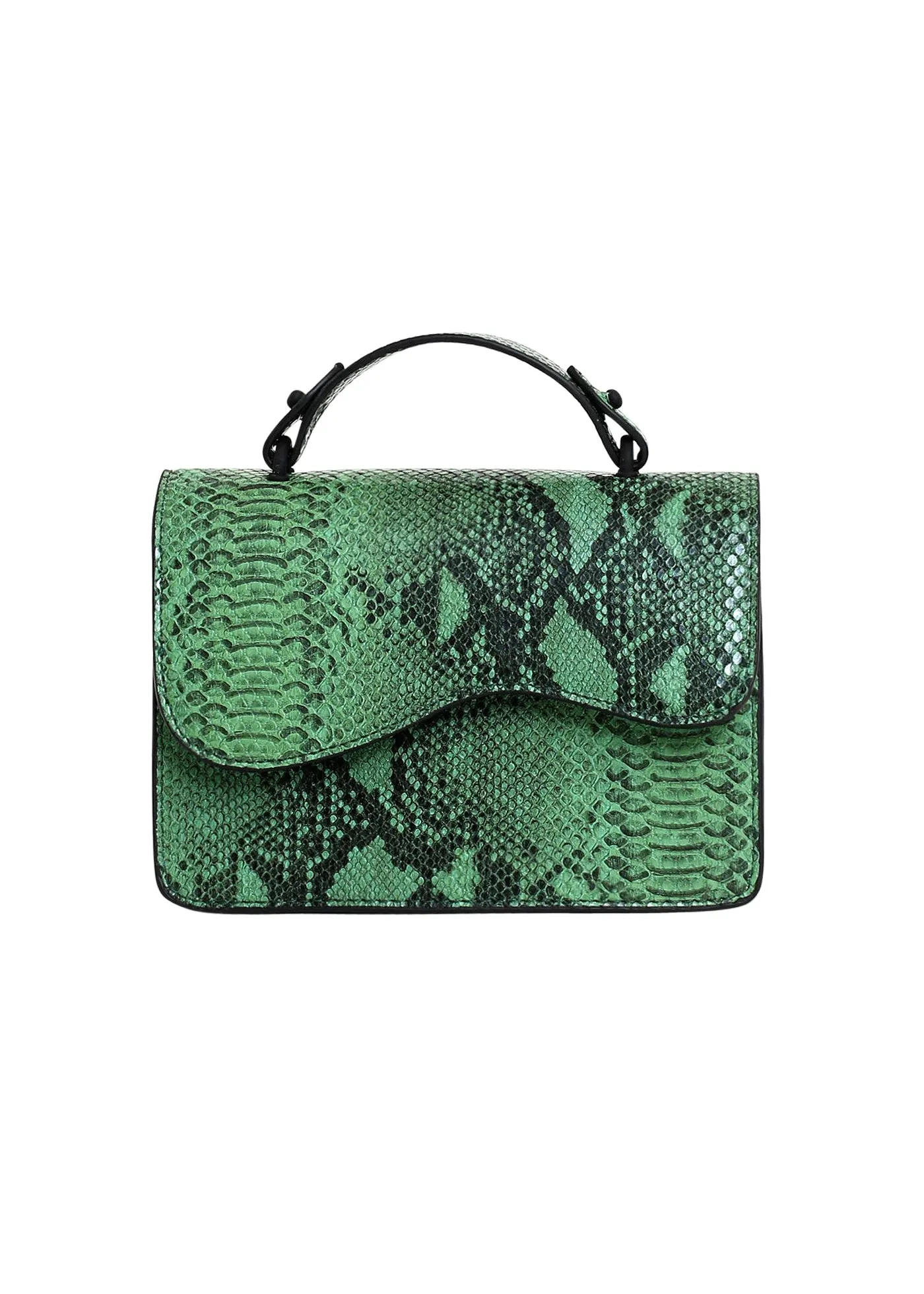 HVISK Crane Snake Bag in Green