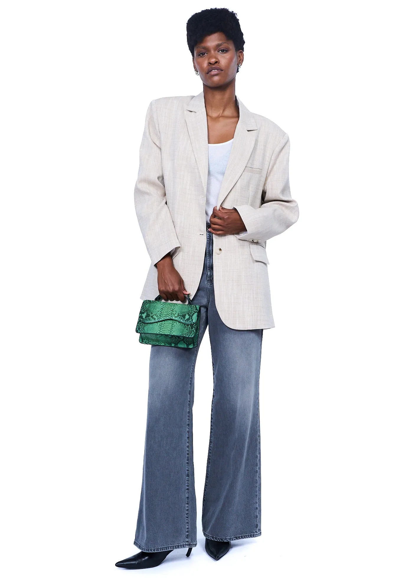 HVISK Crane Snake Bag in Green