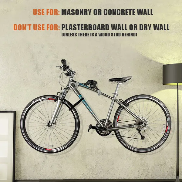 IBERA Bike Wall Mount Hanger - 45° Adjustable | IB-ST4