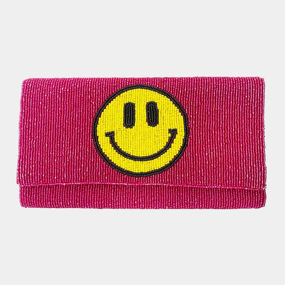 iLLASPARKZ Beaded Smile Clutch / Crossbody Bag
