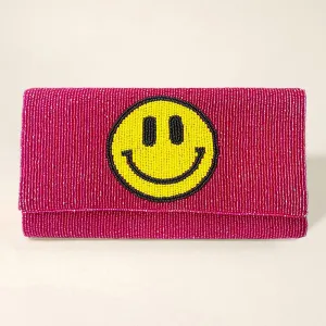 iLLASPARKZ Beaded Smile Clutch / Crossbody Bag