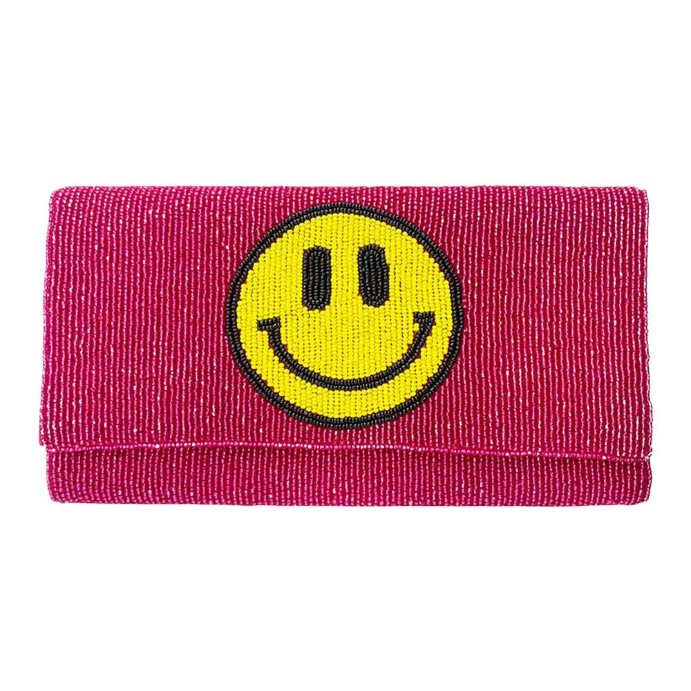 iLLASPARKZ Beaded Smile Clutch / Crossbody Bag