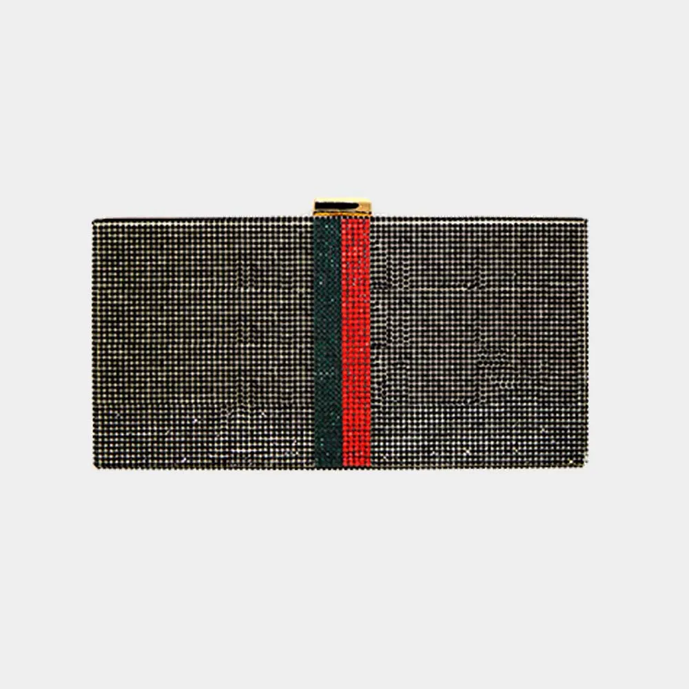iLLASPARKZ Bling Color Block Rectangle Evening Clutch / Crossbody Bag