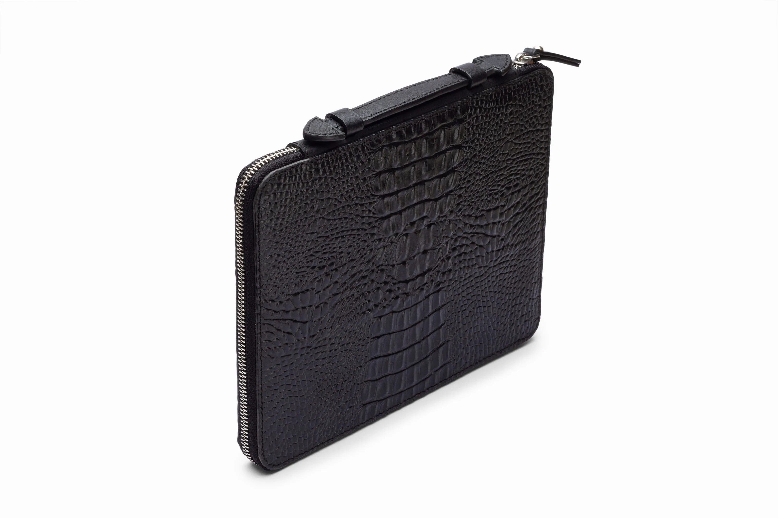IPAD CASE CROC BLACK