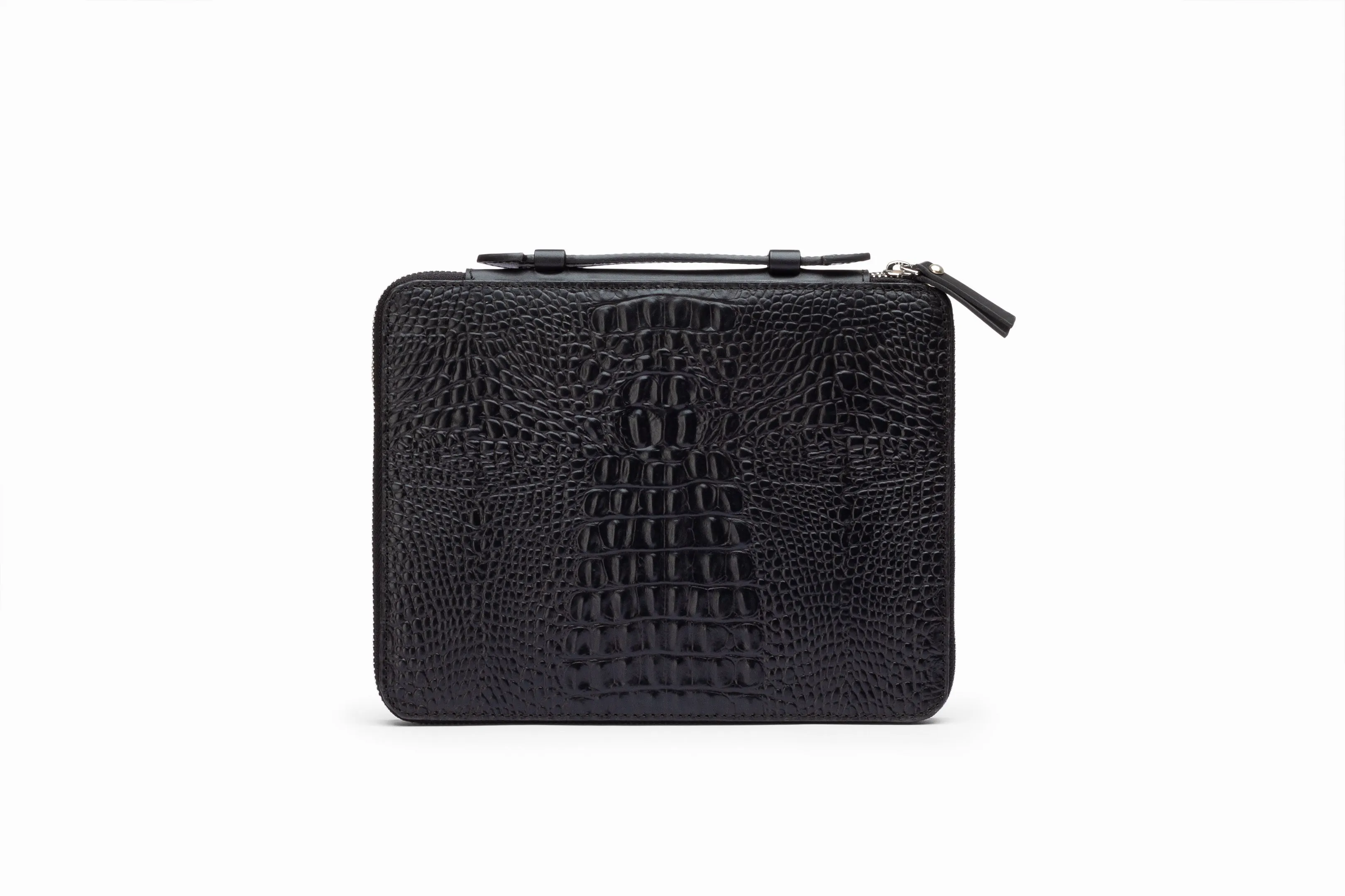 IPAD CASE CROC BLACK