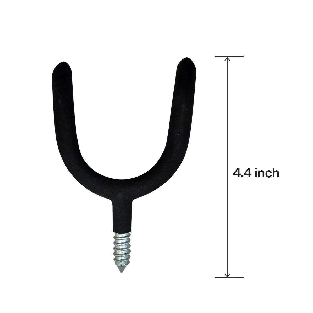 Katzco Strong U-Shaped Utility Holder - 4 Pack - 3.5 Inch - Screw In U-Shaped Hooks