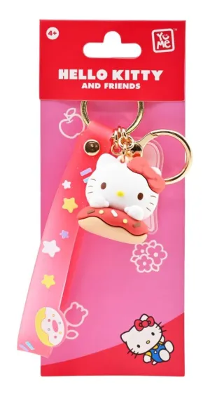 Keychain With Hand Strap Hello Kitty Donuts Hello Kitty