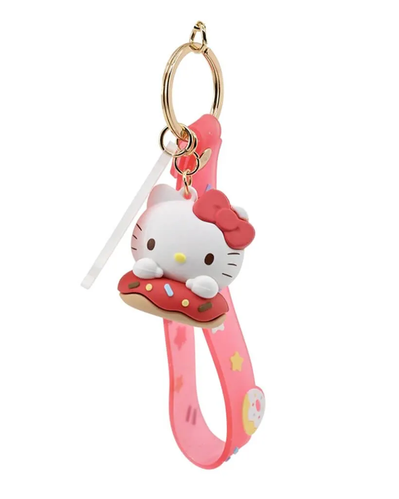 Keychain With Hand Strap Hello Kitty Donuts Hello Kitty