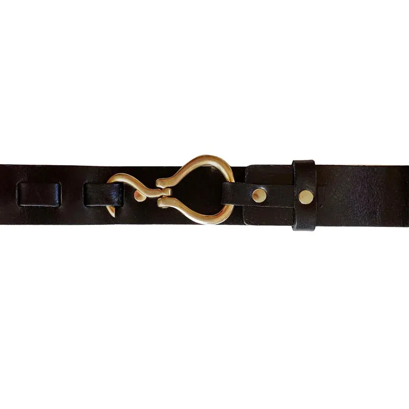 Kim White Hook Belt - Black