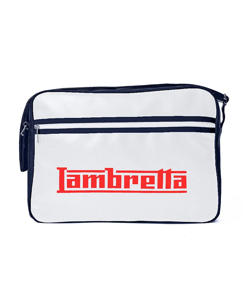 Lambretta Men's T20075 Logo Flight Bag Navy White