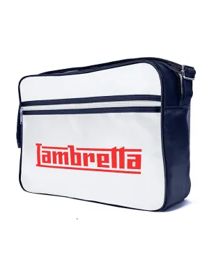 Lambretta Men's T20075 Logo Flight Bag Navy White