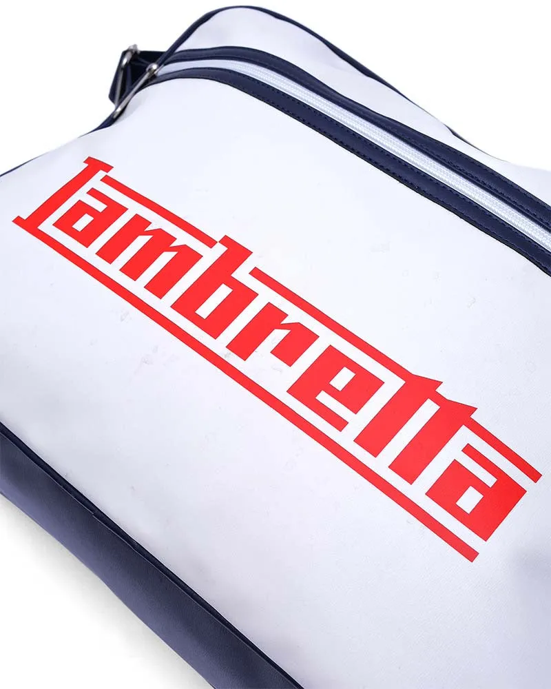 Lambretta Men's T20075 Logo Flight Bag Navy White