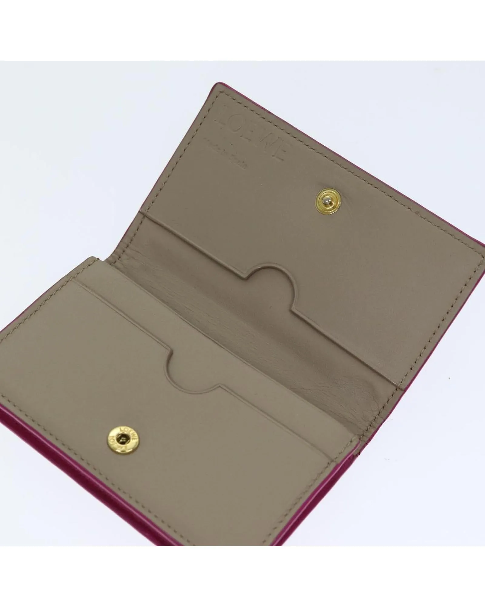 Leather Key Case Pouch Set with Metal Fittings