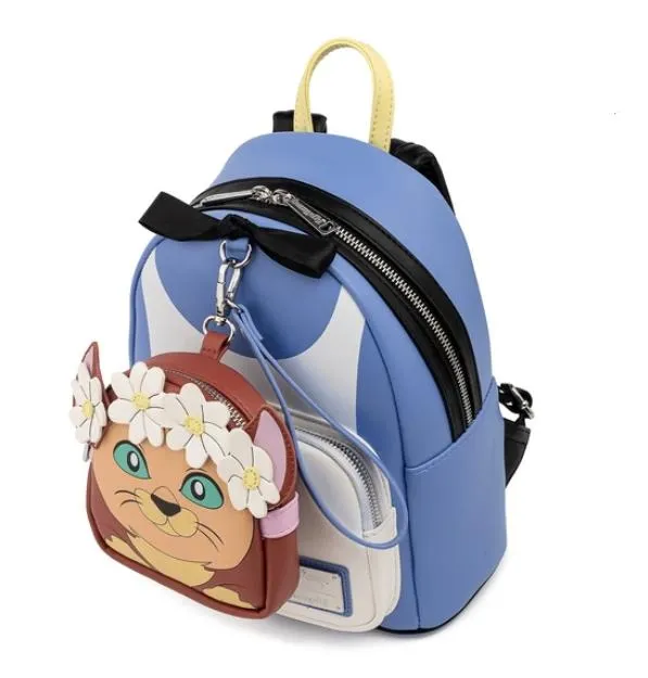 Loungefly Disney Alice In Wonderland Cosplay Mini Backpack With Detachable Mini Wristlet
