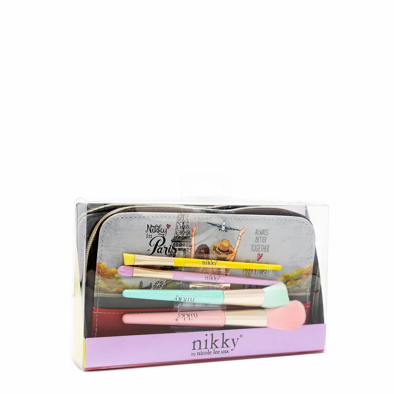 MAKEUP BRUSH SET WITH POUCH