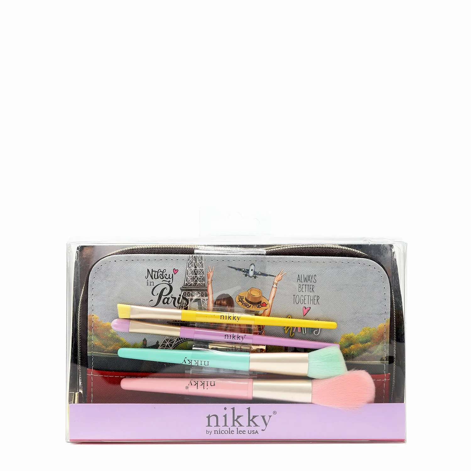 MAKEUP BRUSH SET WITH POUCH