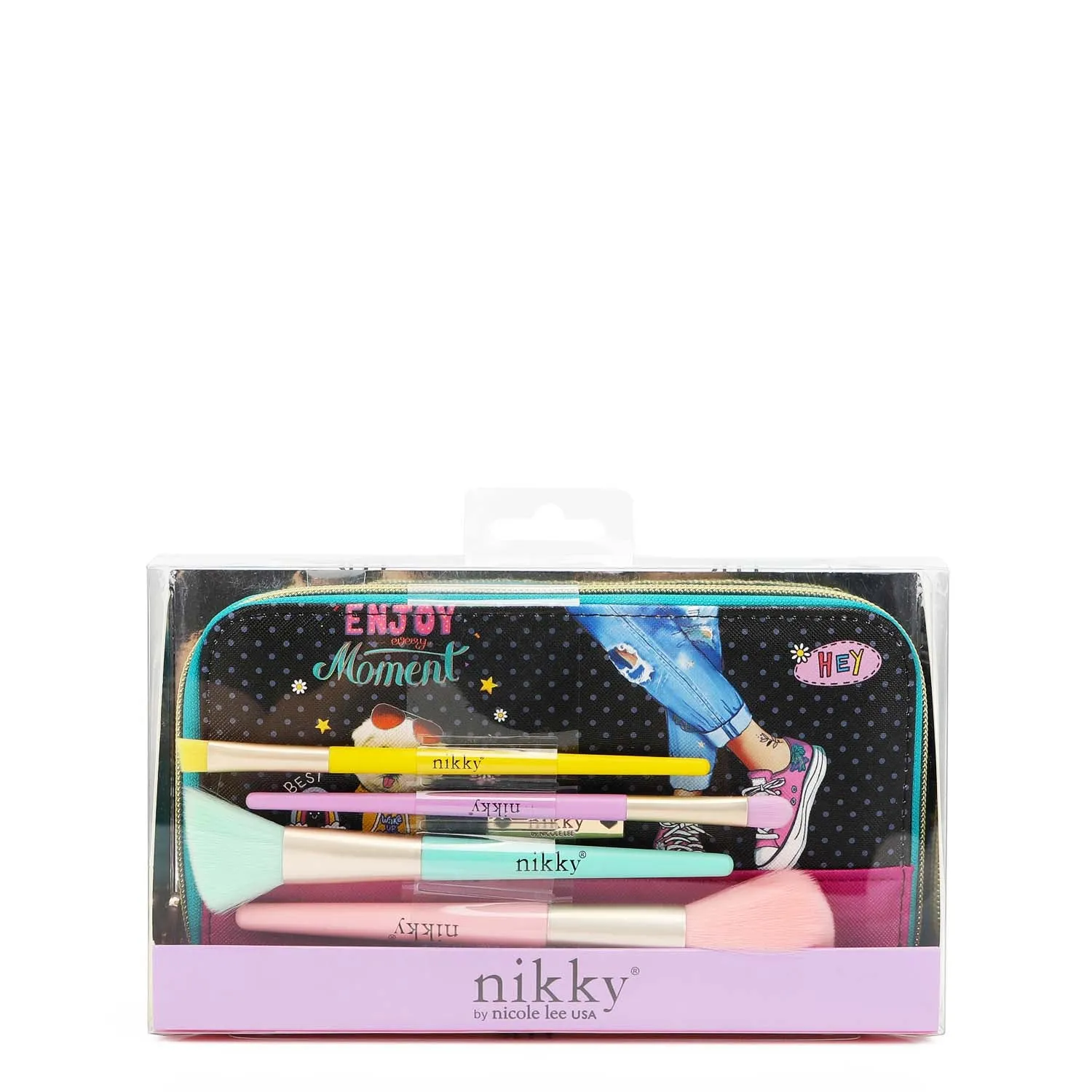 MAKEUP BRUSH SET WITH POUCH