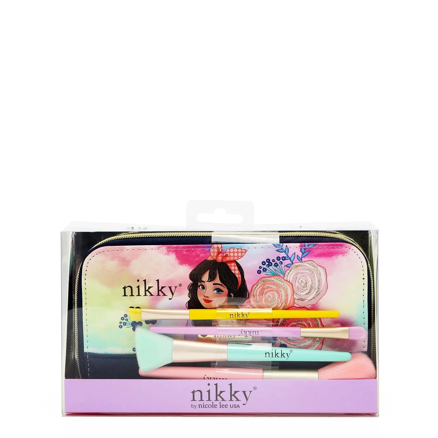 MAKEUP BRUSH SET WITH POUCH