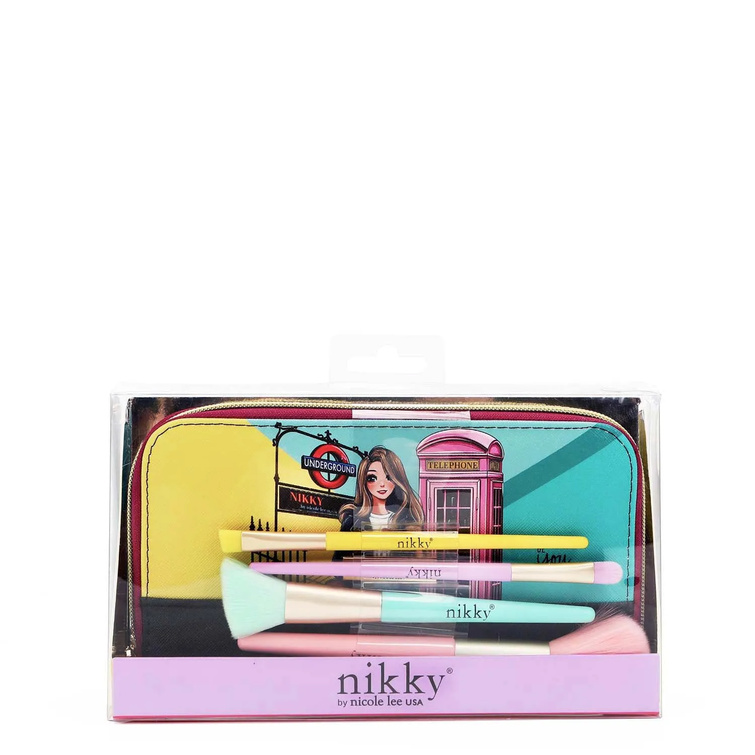 MAKEUP BRUSH SET WITH POUCH