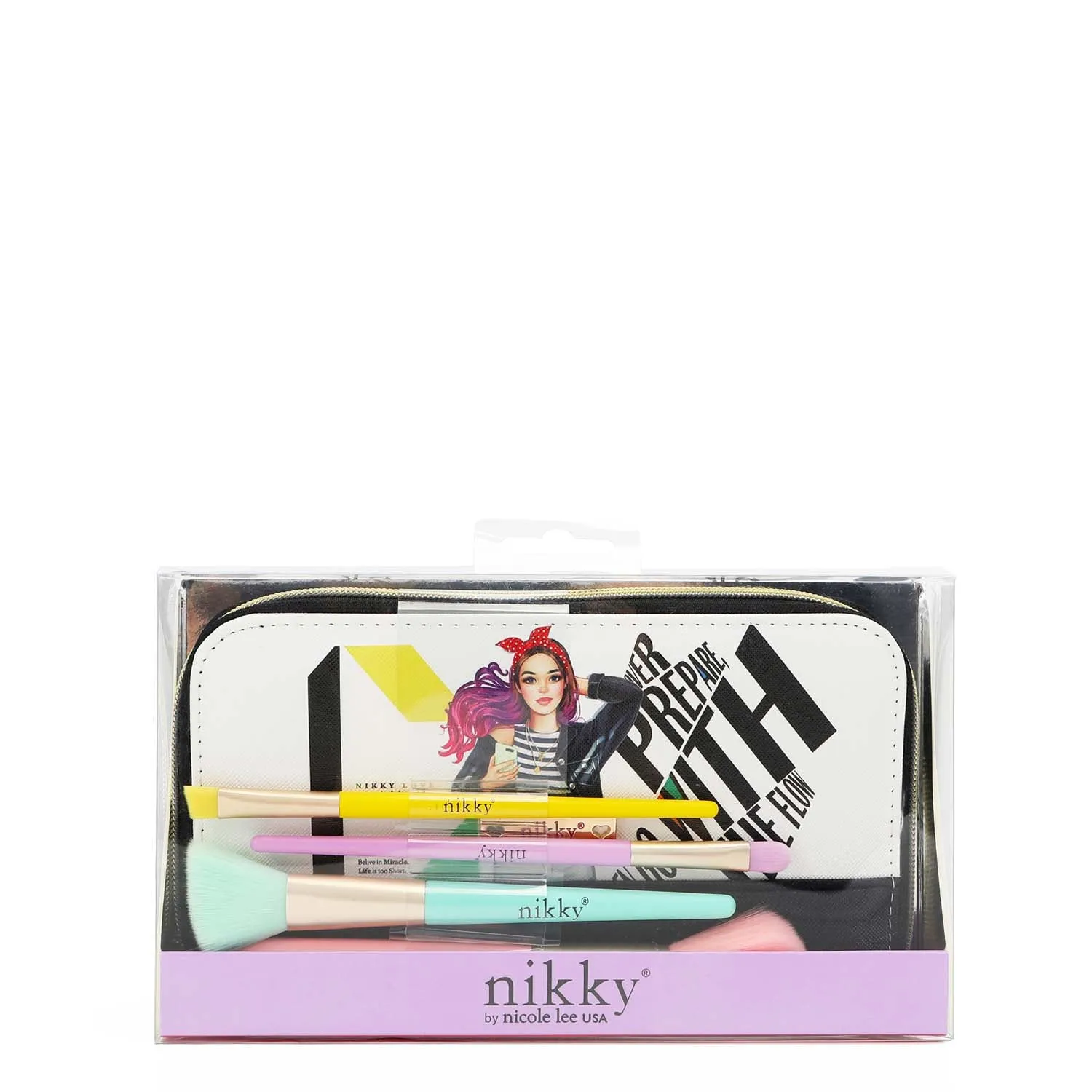 MAKEUP BRUSH SET WITH POUCH