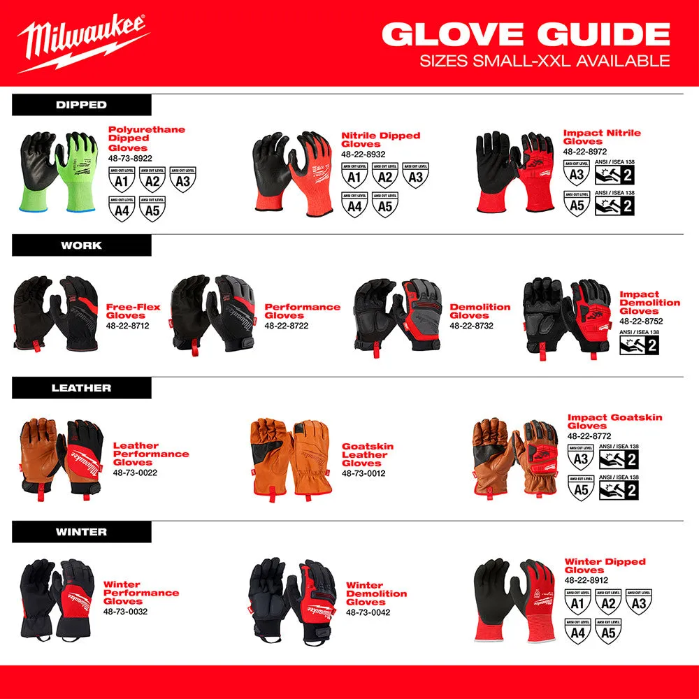 Milwaukee 48-73-9050B 16" Cut Level 5 Protective Sleeves - 12PK