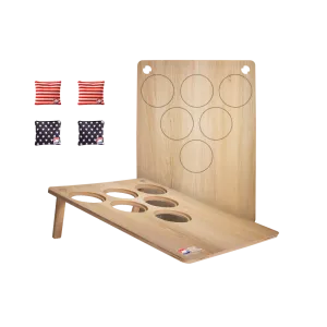 Modern Light Wood Jamboree 6H Cornhole Pong