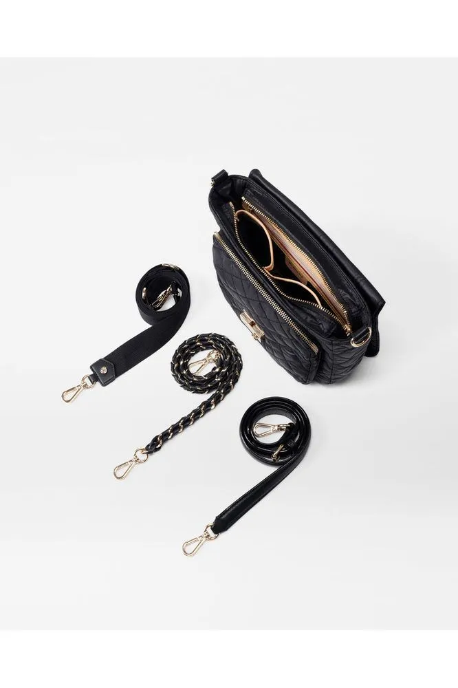 MZ Wallace Crosby Lock Medium Crossbody 1549C1590 | Black