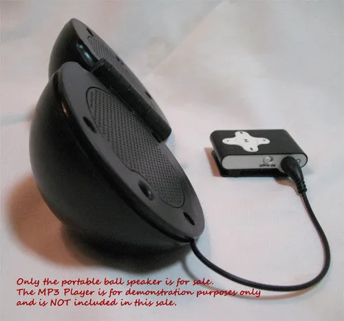 NEW Portable Dual Round BALL SPEAKER SPEAKERS System MP3 Music Player Cell Cellphone Smartphone
