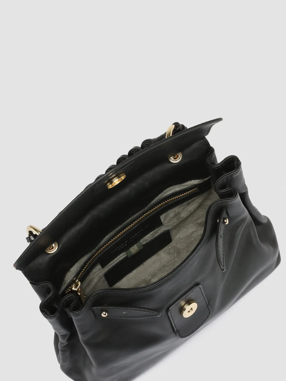 NOLITA WOVEN 201 - Black Nappa Leather Hand bag