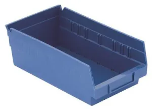 Plastic Bin Boxes 4 In. X 12 In.' Blue