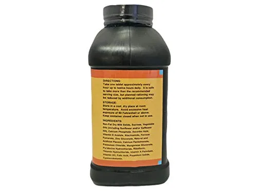 Prep-Right Survival Food Tablets - Chocolate - 180 Tablets