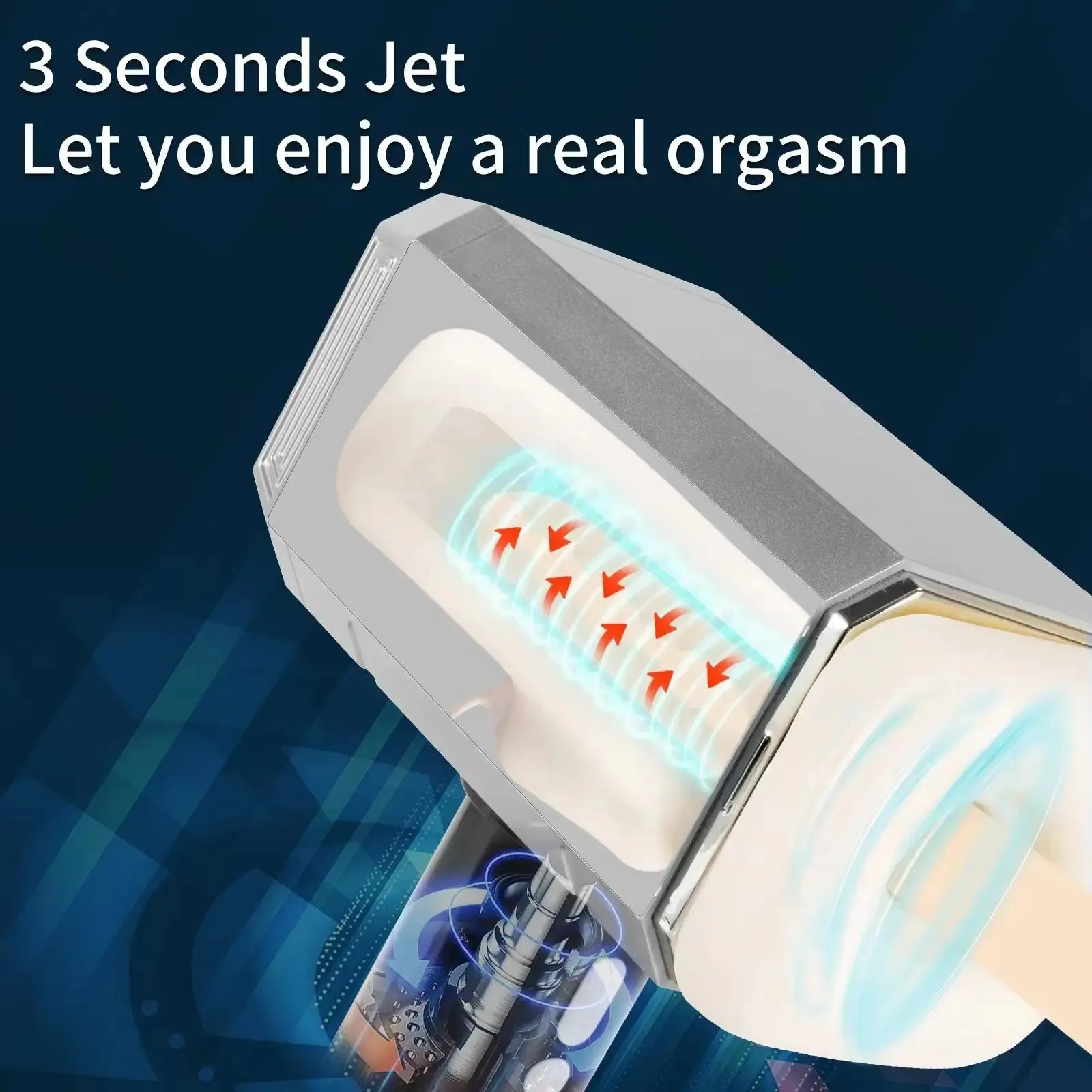 Quusvik-Hammer Male Masturbator - Automatic Telescopic Vibrating Device