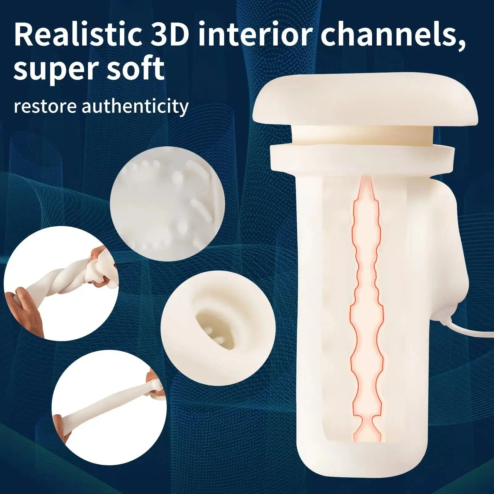 Quusvik-Hammer Male Masturbator - Automatic Telescopic Vibrating Device