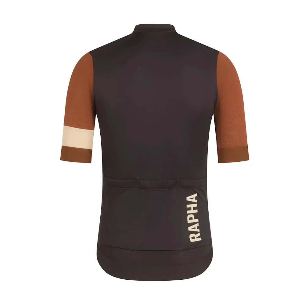 RAPHA Pro Team Training Jersey - ETS Black/ Rust Brown
