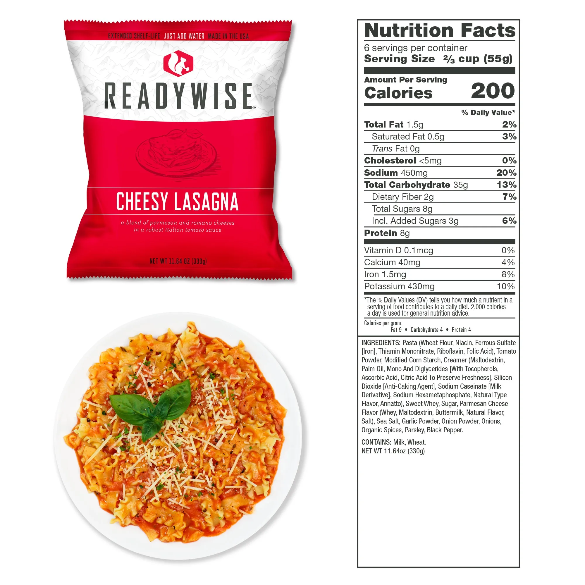 ReadyWise - 360 Serving Package - (3 buckets) 2 Entrée and 1 Breakfast