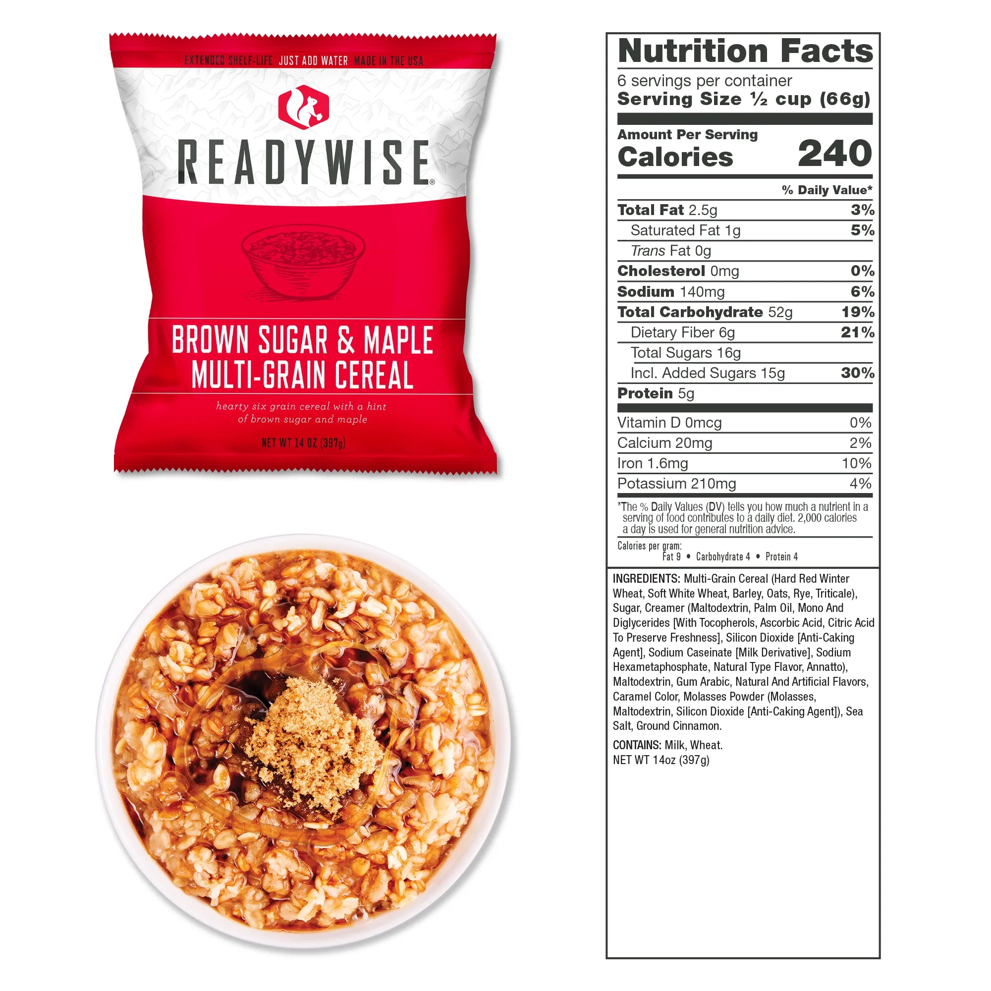 ReadyWise - 360 Serving Package - (3 buckets) 2 Entrée and 1 Breakfast