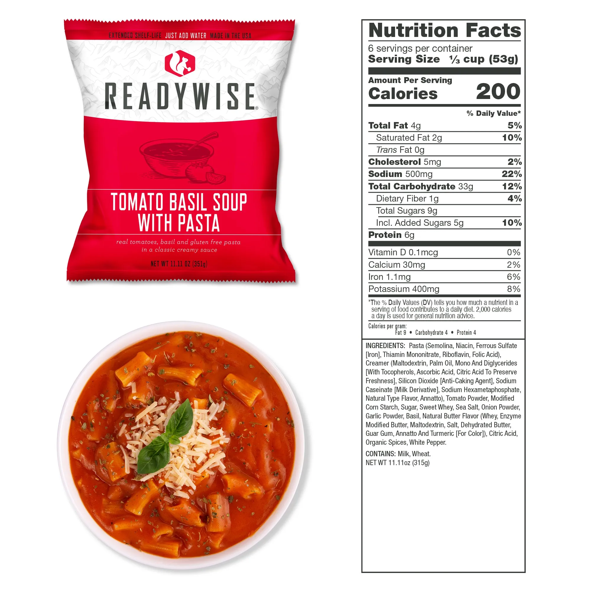 ReadyWise - 360 Serving Package - (3 buckets) 2 Entrée and 1 Breakfast