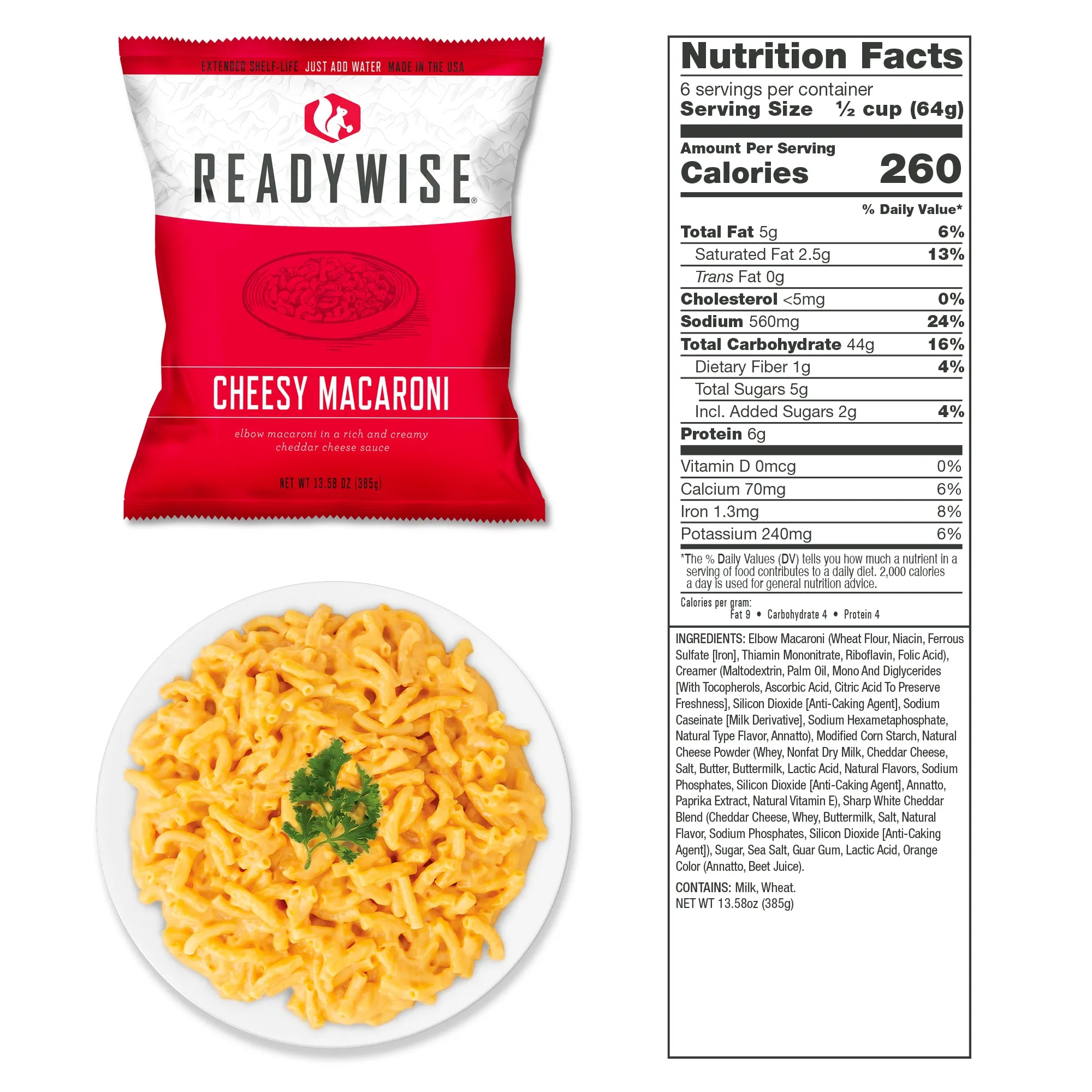ReadyWise - 360 Serving Package - (3 buckets) 2 Entrée and 1 Breakfast