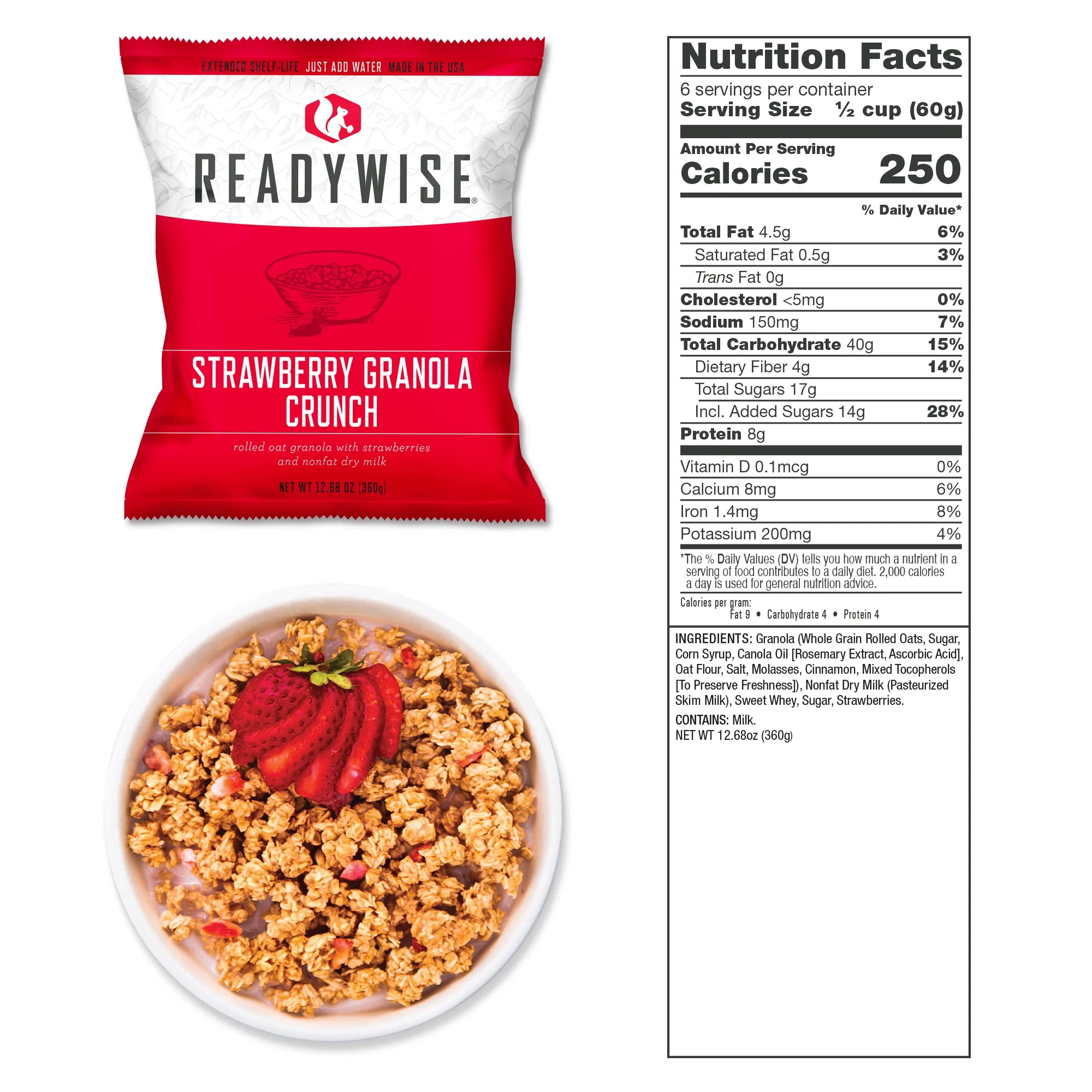 ReadyWise - 360 Serving Package - (3 buckets) 2 Entrée and 1 Breakfast