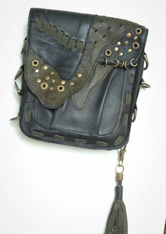 Reptile Big Leather Pouch