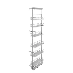 Rev-A-Shelf / 5373-08-GR / Adjustable Solid Surface Pantry System for Tall Pantry Cabinets