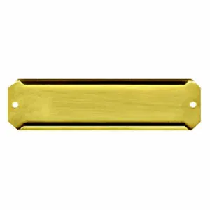 Slotted Brass Label Holders, 1 x 3-1/2 inch length