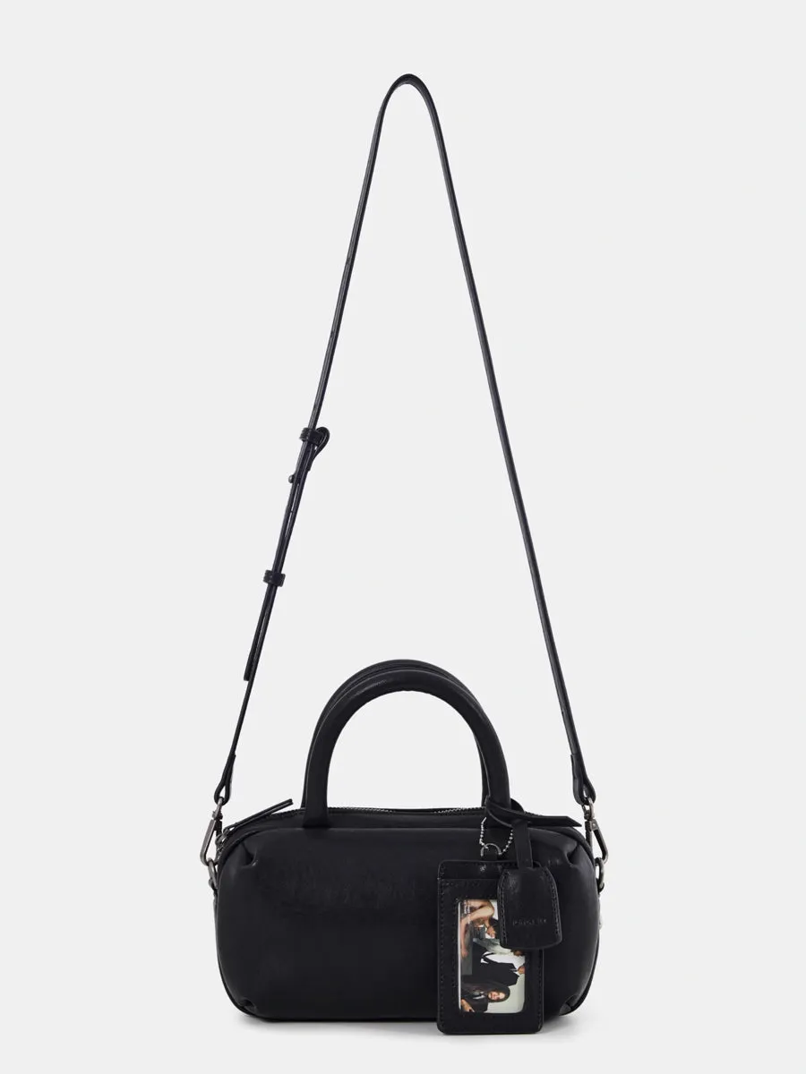 Small Tower Cowhide Leather Small Square Crossbody Bag