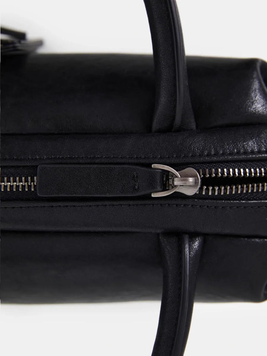 Small Tower Cowhide Leather Small Square Crossbody Bag