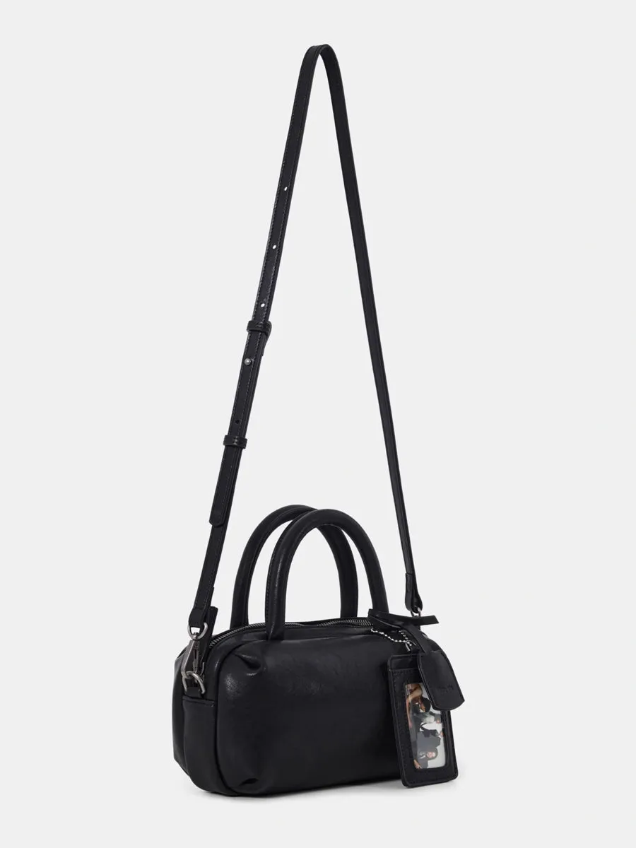 Small Tower Cowhide Leather Small Square Crossbody Bag