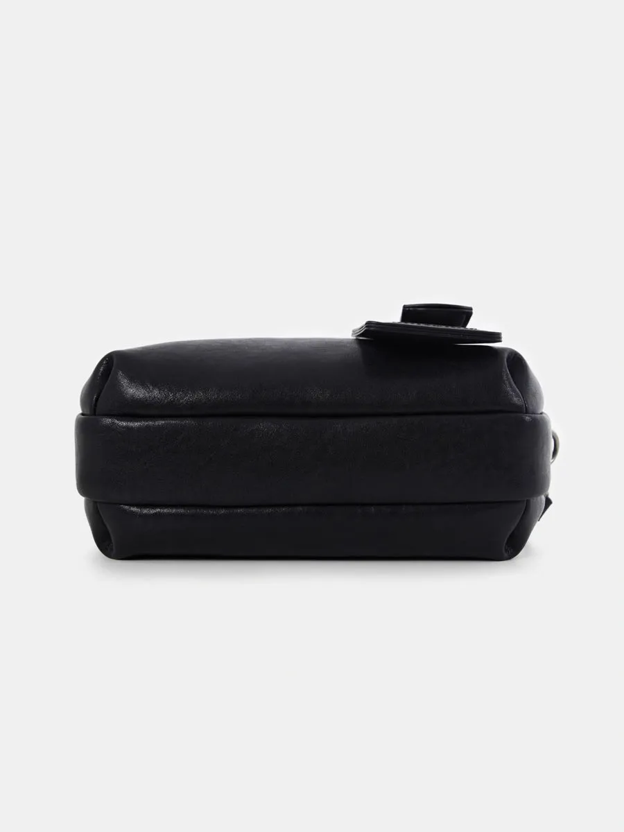 Small Tower Cowhide Leather Small Square Crossbody Bag