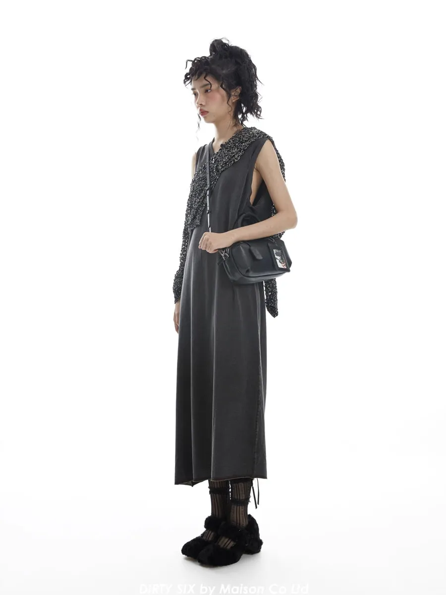 Small Tower Cowhide Leather Small Square Crossbody Bag