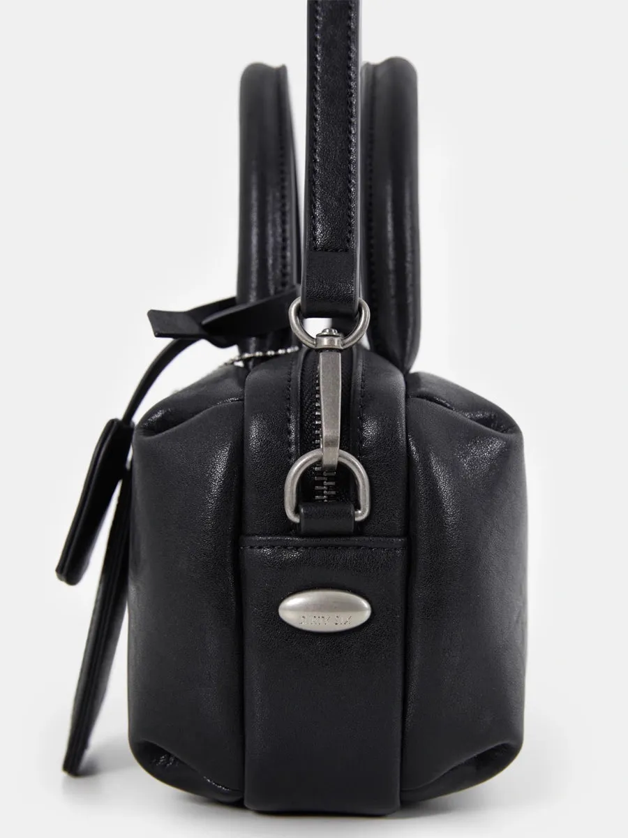 Small Tower Cowhide Leather Small Square Crossbody Bag